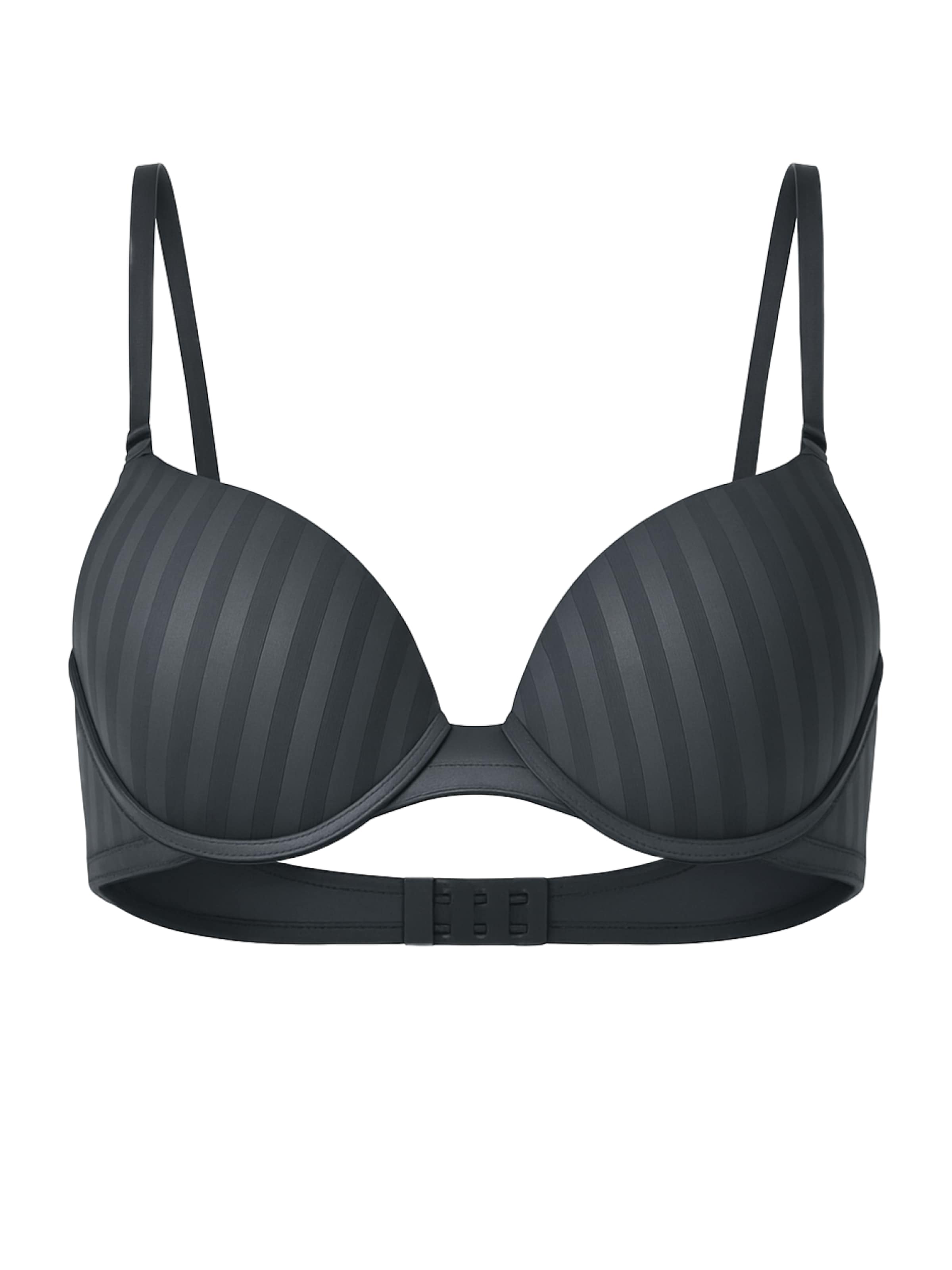 C&City Push-up Bra in Grey: front