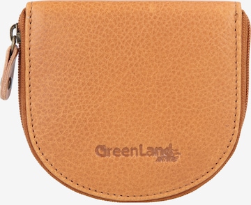 Greenland Nature Wallet in Brown: front