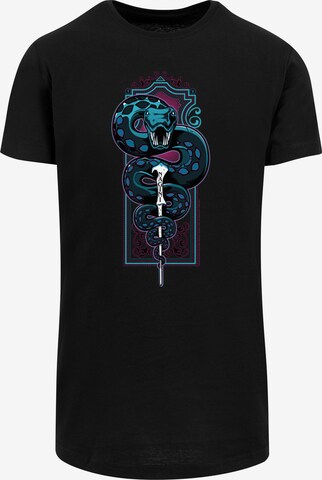 T-Shirt 'Harry Potter Neon Nagini' F4NT4STIC en noir : devant