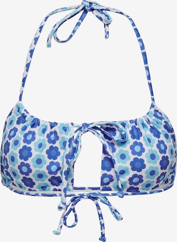 ONLY Bandeau Bikinitop 'PETRA' in Blauw: voorkant