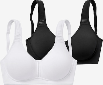 PETITE FLEUR Minimizer 'Soft-bra 2er' in Black: front