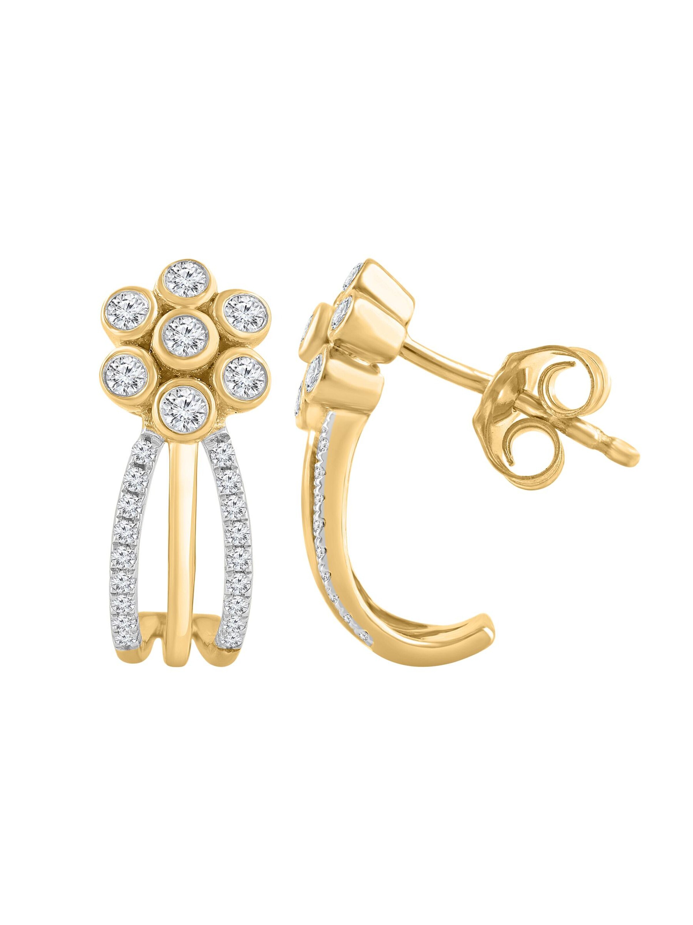 Diamant Exquis - Pendientes en oro