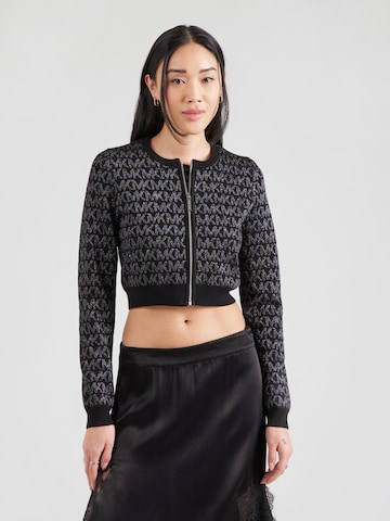 MICHAEL Michael Kors Πλεκτή ζακέτα σε μαύρο: μπροστά