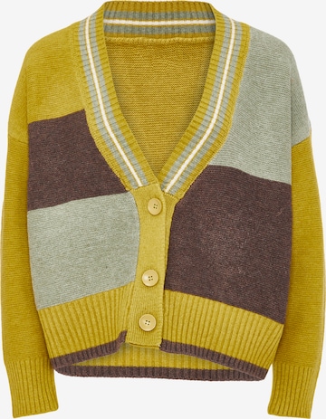 Cardigan boline en jaune : devant