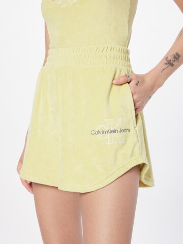 Calvin Klein Jeansregular Hlače - žuta boja