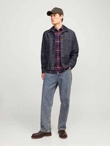 Coupe slim Chemise 'JJJoshua' JACK & JONES en rouge