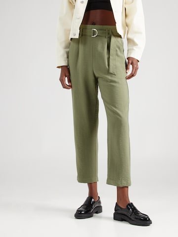 Regular Pantalon à plis 'ELAKO' b.young en vert : devant