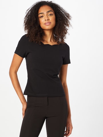 ABOUT YOU - Camiseta 'Charlotta' en negro: frente