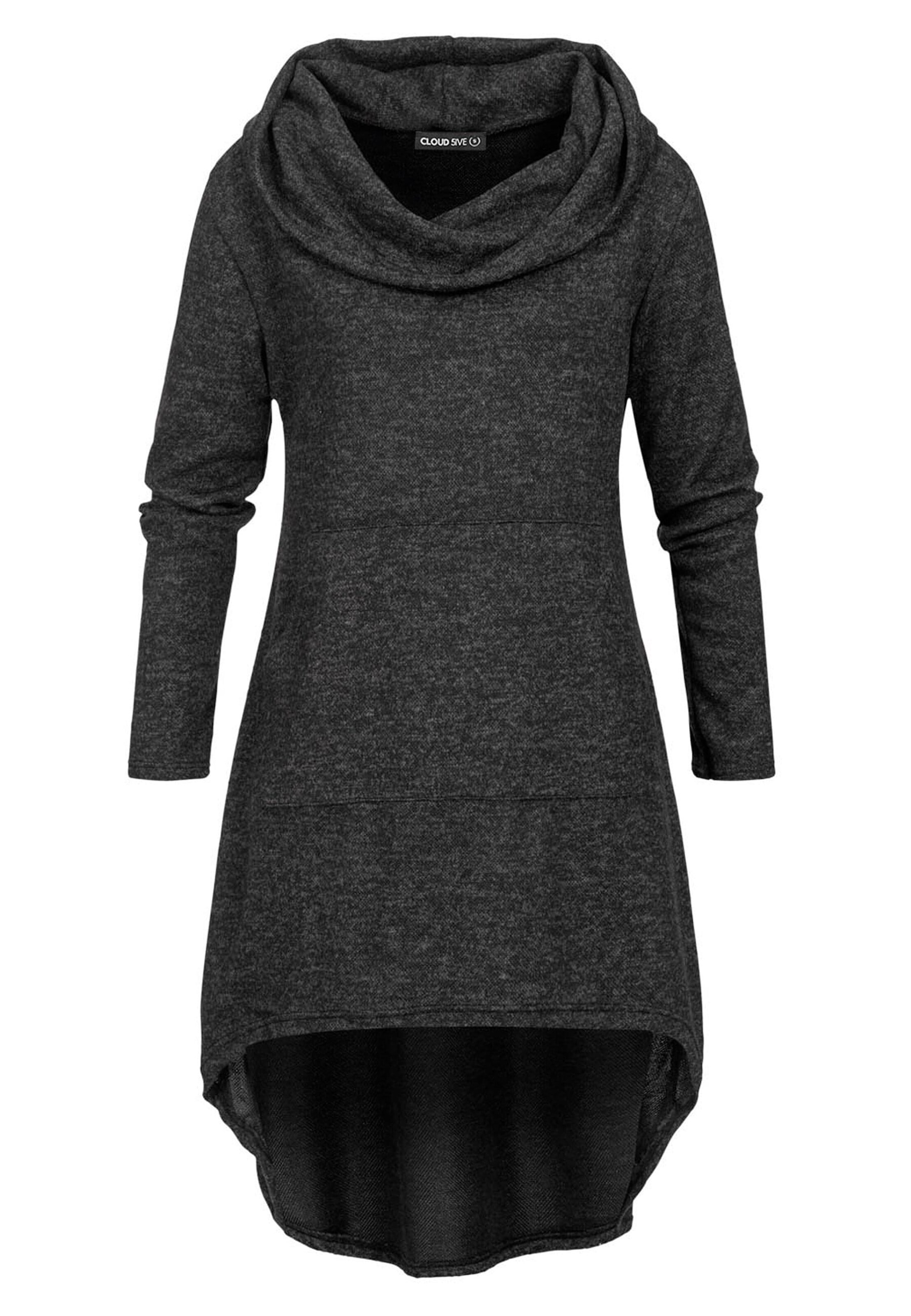 Cloud5ive Kleid in Grau: Vorderseite