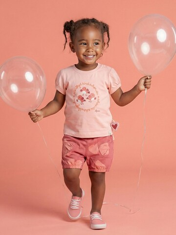 SIGIKID Shirt 'T-Shirt Pink Birds' in Pink