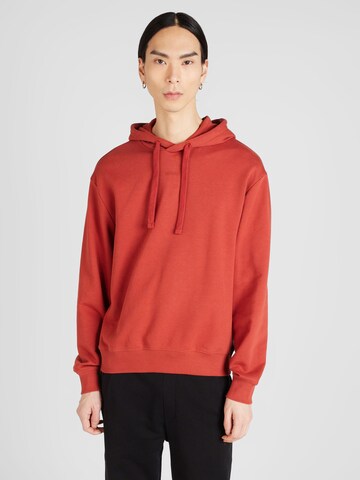 HUGO Sweatshirt 'DAPO' in Rot: Vorderseite
