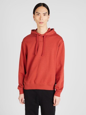 HUGO Sweatshirt 'DAPO' in Rood: voorkant