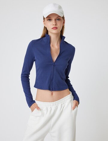 Koton Gebreid vest in Blauw: voorkant