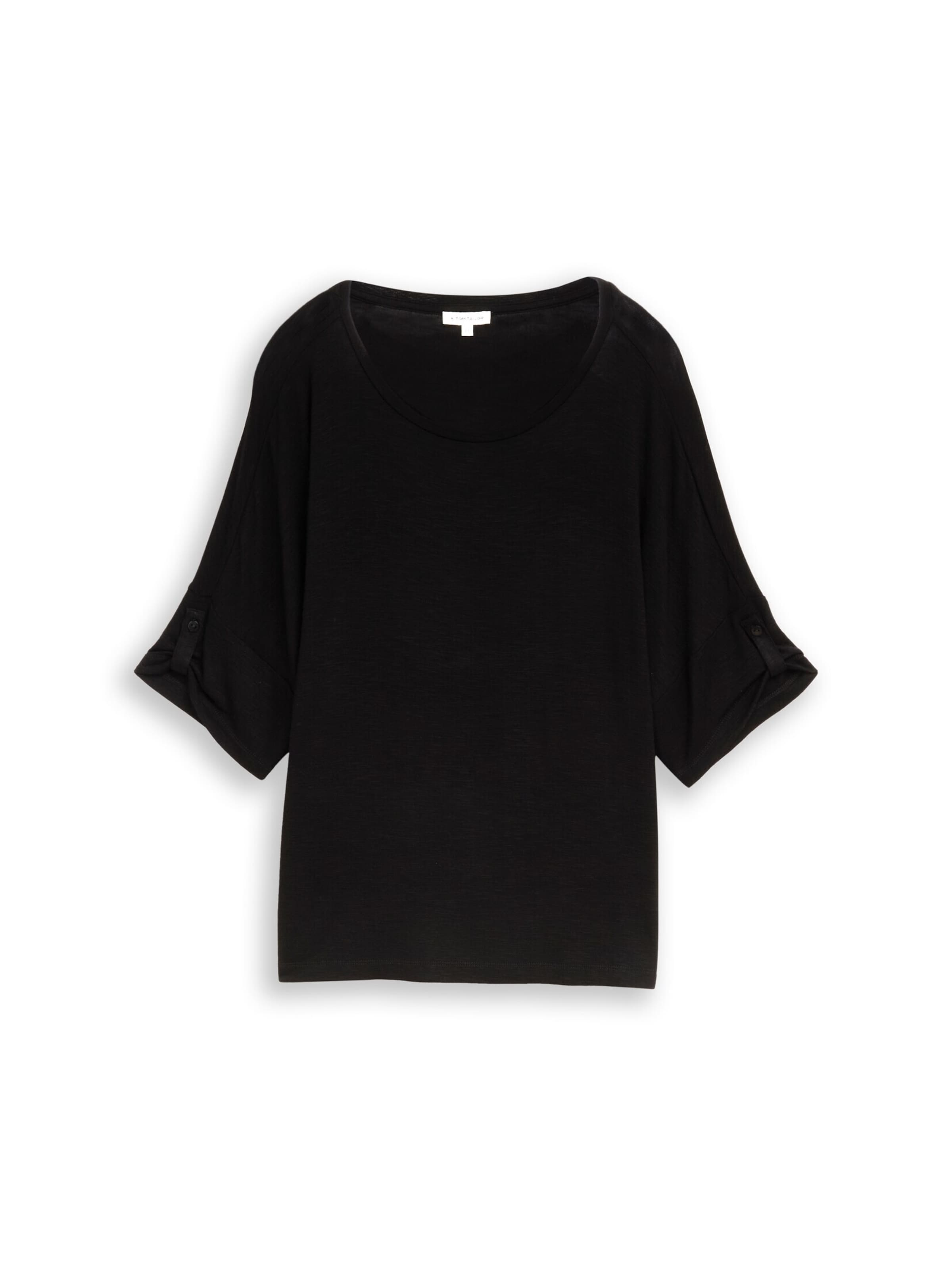 TOM TAILOR T-Shirt in Schwarz: Vorderseite