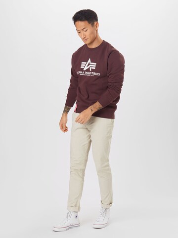 ALPHA INDUSTRIES Tréning póló - piros