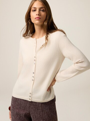oltre Gebreid vest in Wit: voorkant