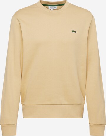 Sweat-shirt LACOSTE en beige : devant