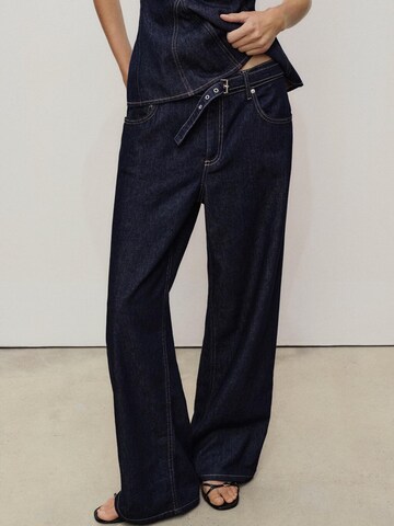 MANGO Wide leg Jeans 'TONY' in Blue: front