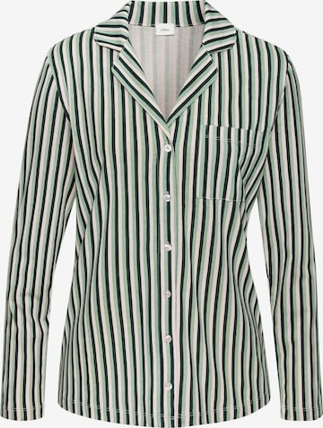 s.Oliver Schlafshirt in Grün: Vorderseite