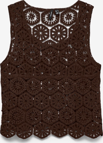 Tops en tricot VERO MODA en marron : devant