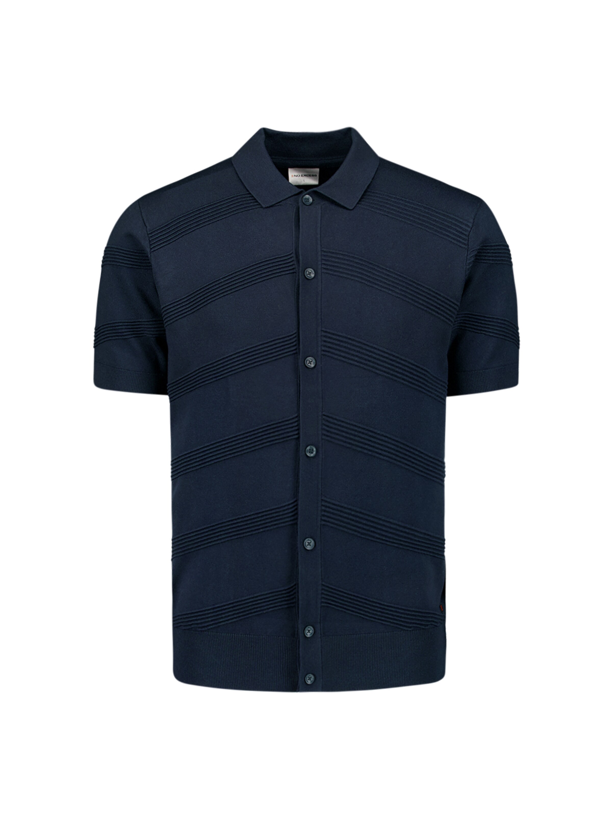 No Excess Poloshirt in Blau: Vorderseite