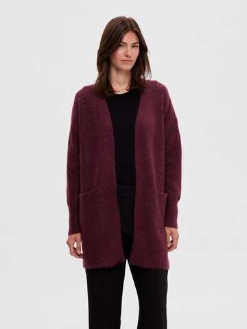 SELECTED Kardigán 'Lulu' - Červená: predná strana