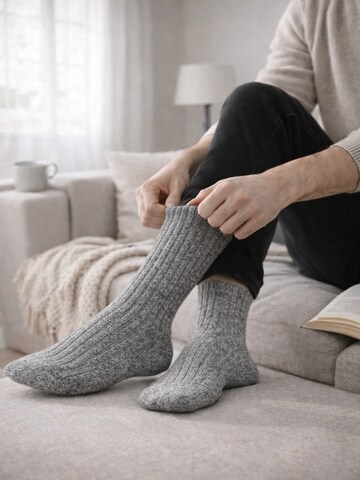 NERS Socks 'Wool Nordic' in Grey