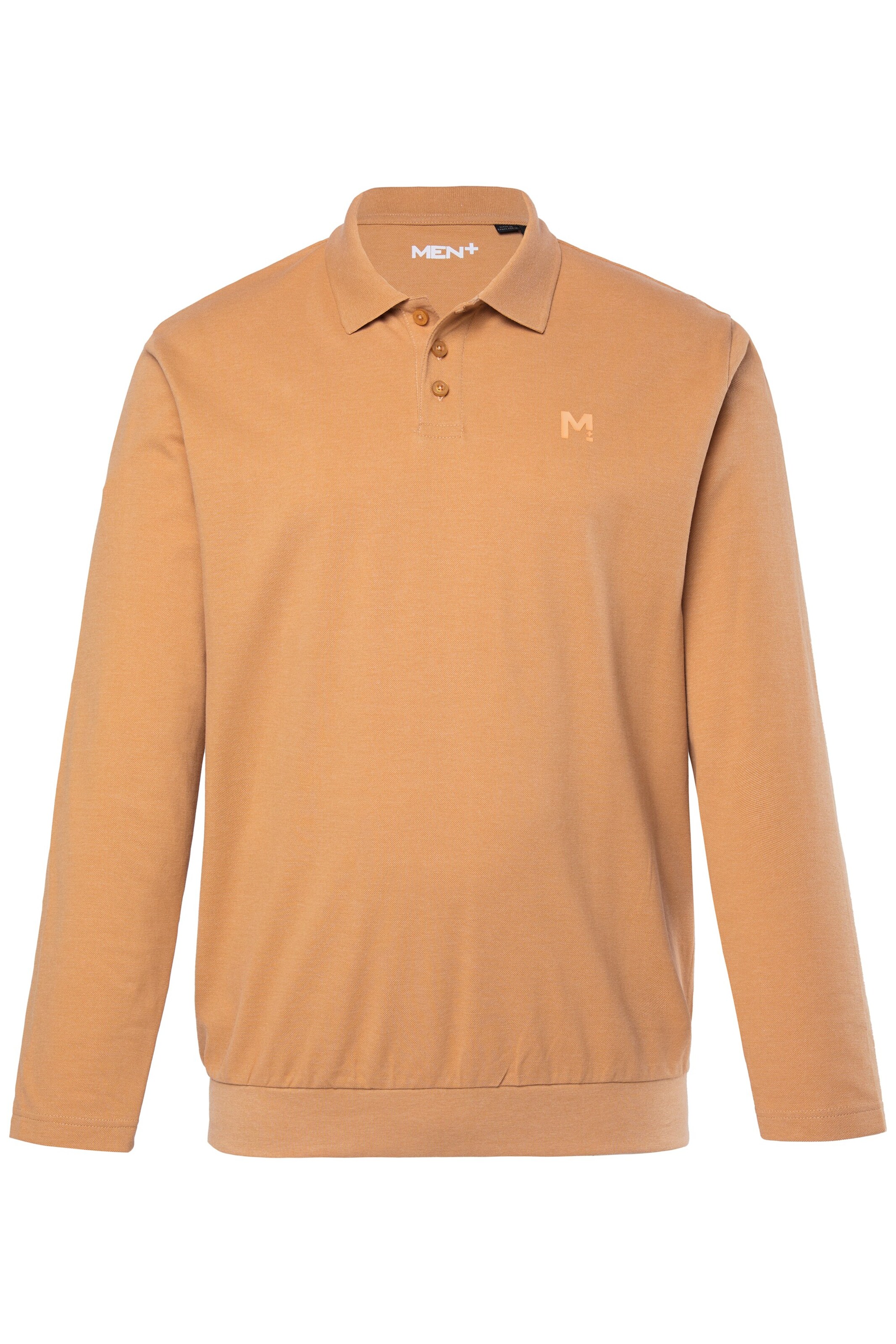 Men Plus Shirt in Bruin: voorkant