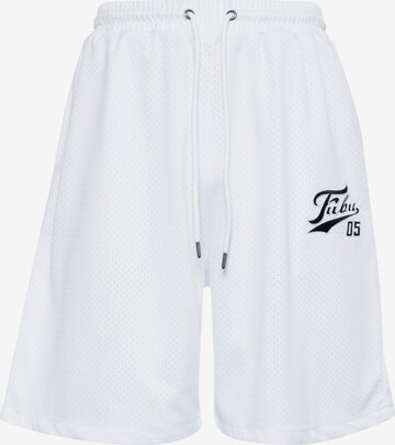 FUBU Regular Pants in White: front