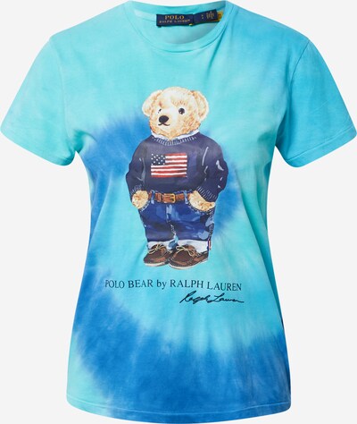 Polo Ralph Lauren Тениска в светлобежово / небесносиньо / светлосиньо / тъмносиньо / червено, Преглед на продукта