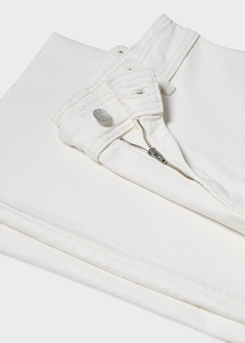 MANGO Široke hlačnice Kavbojke 'catherin' | bela barva
