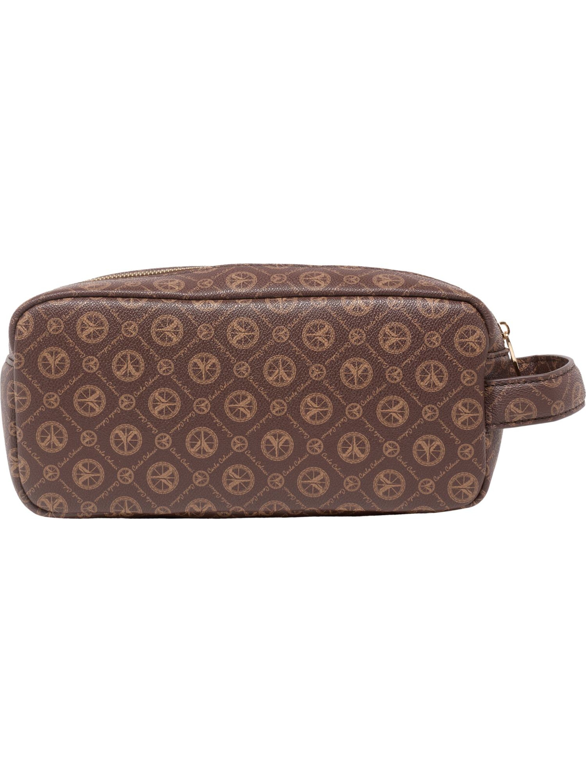 Trousse de maquillage Carlo Colucci en marron