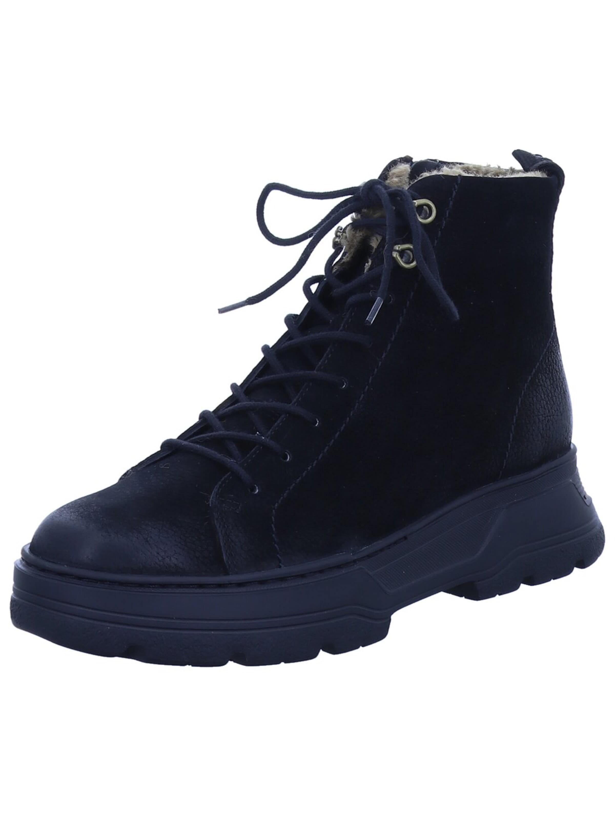 Bottes 'Stiefeletten/Boot Damen 5497-038 Echtleder in schwarz' Paul Green en noir : devant