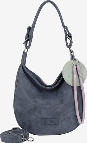 Fritzi aus Preußen Schultertasche 'Fritzi Hobo' in Blau: Vorderseite