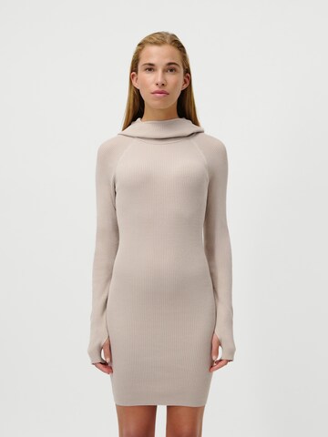 Robes en maille 'Mathilde' LeGer by Lena Gercke en gris : devant