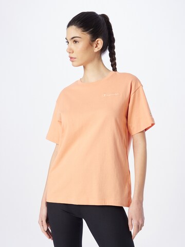 Champion Authentic Athletic Apparel T-Shirt in Pink: predná strana