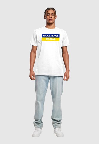 Merchcode Shirt 'Peace' in Wit