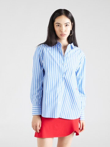 TOMMY HILFIGER Bluse i blå: forside