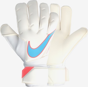 NIKE Athletic Gloves in White: front