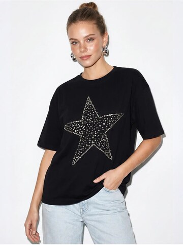 Maglietta 'T-Shirts' di Bianco Lucci in nero: frontale