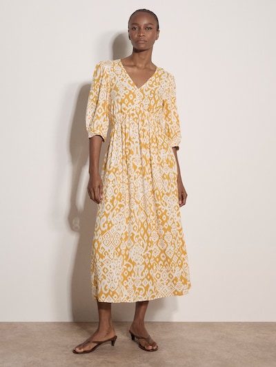 Apricot Robe ' ' en moutarde, Vue avec produit