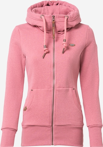 Ragwear Sweatjacke 'Neska' in Pink: predná strana