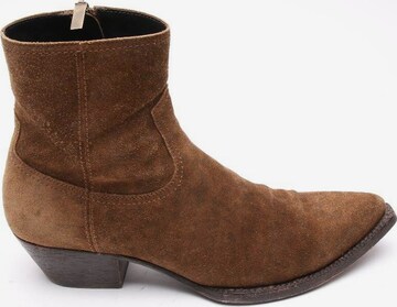 Saint Laurent Dress Boots in 41 in Brown: front