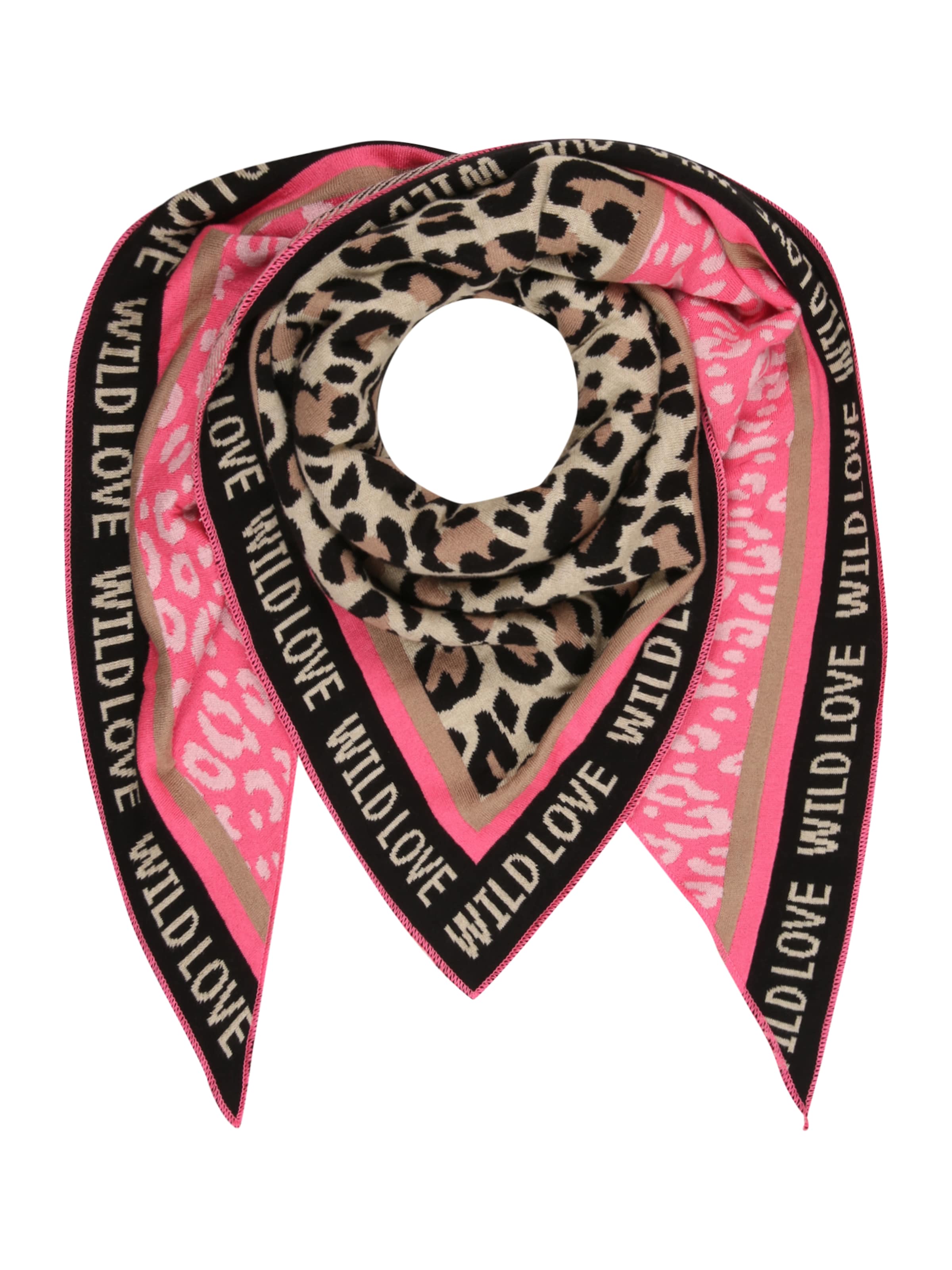 Zwillingsherz Šála 'Wild Love' – pink: přední strana