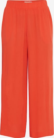 ICHI - Pierna ancha Pantalón 'MARRAKECH' en rojo: frente