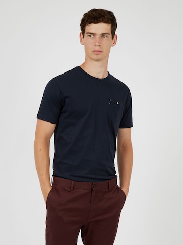 T-Shirt Ben Sherman en bleu : devant