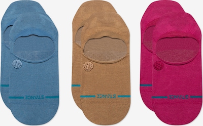 Stance Socken in blau / türkis / curry / feuerrot, Produktansicht