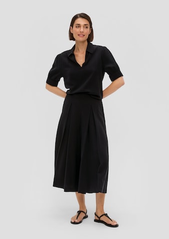 s.Oliver BLACK LABEL Wide leg Pants in Black