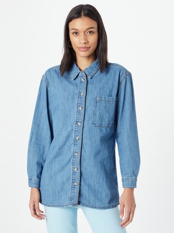 Denim Project Blouse 'CLARA' in Blauw: voorkant