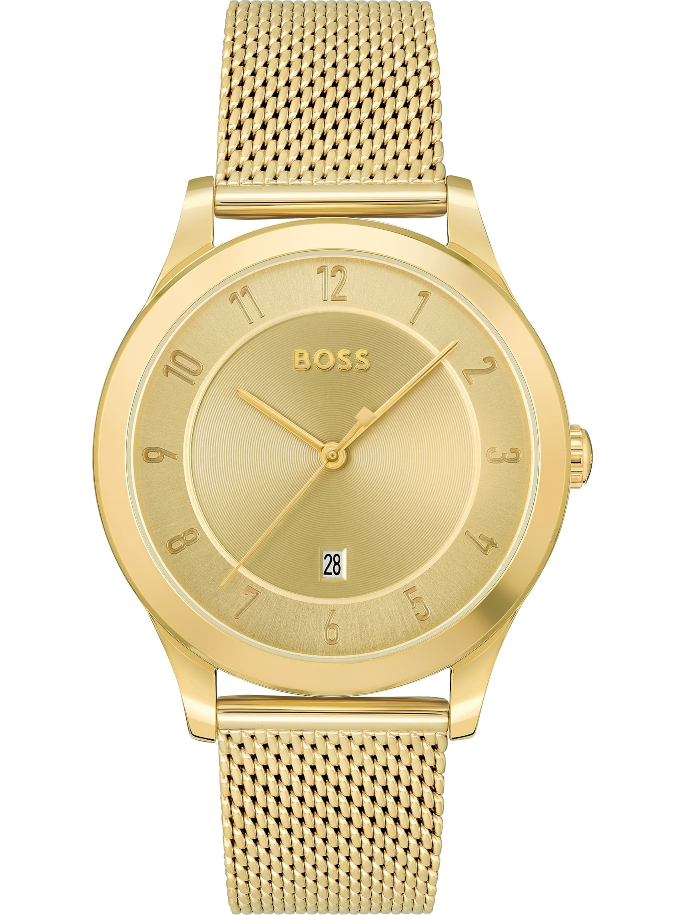 Hugo boss black and gold watch sale